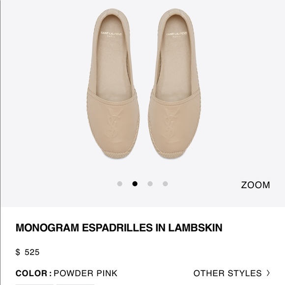 ysl pink espadrilles